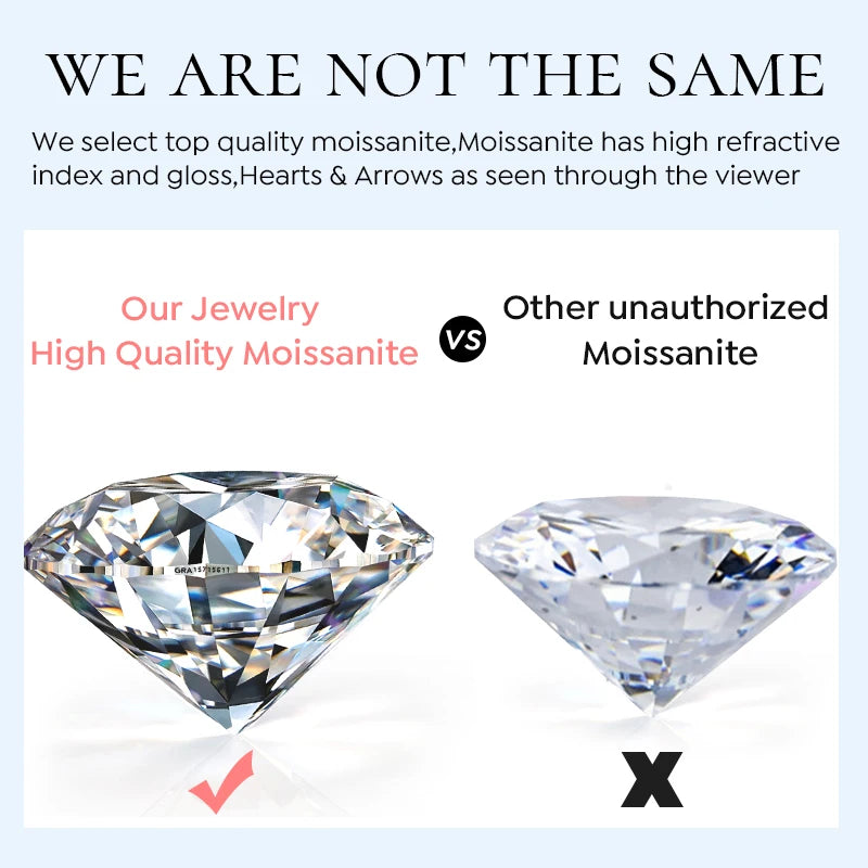 KNB 1CT Certified Moissanite Diamond Gold White Stone Women's Engagement Ring Real 925 Sterling Silver High Quality Fine Jewelry