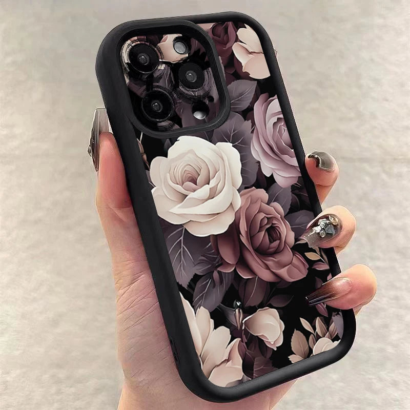Floral Anti-Drop Case for Samsung A56 A55 A35 S25 S24 S23 S22 Ultra FE Plus