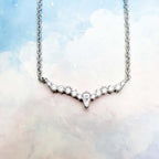 Water Drop Necklace & Earrings Set Ice Crystals 925 Sterling Silver Gift