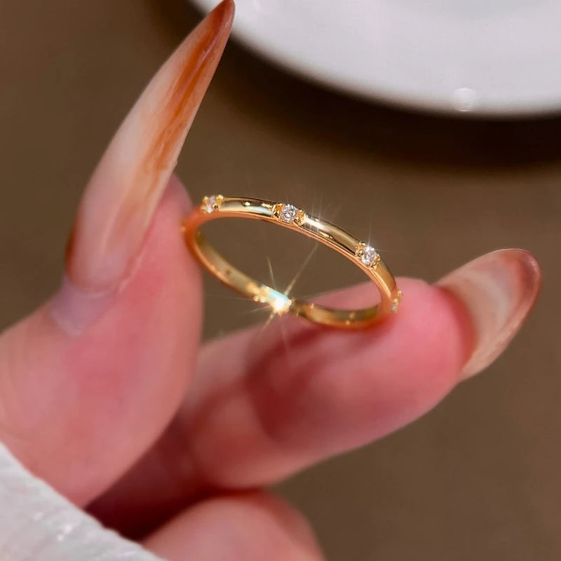 GRA 925 Sterling Silver Round Simple Real Moissanite Diamond Ring For Women Anniversary High Quality Fashion Fine Jewelry