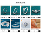 NeeTim D Color VVS1 Moissanite Ring for Women Wedding Fine Jewely with Certificete 925 Sterling Silver Engagement Rings Gifts