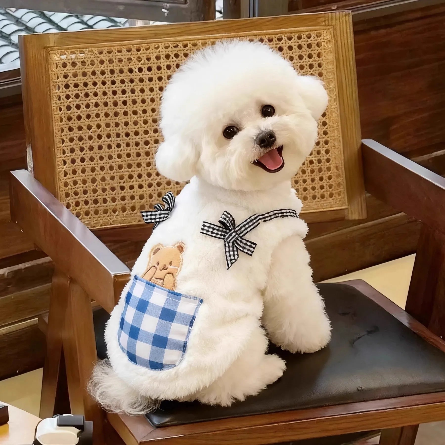 Plush Fleece Pet Vest Soft Warm Dog Cat Sweater Adjustable Winter Clothing