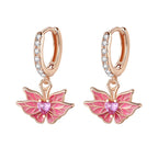 925 Sterling Silver Maple Leaf Drop Earrings Trendy Anniversary Jewellery