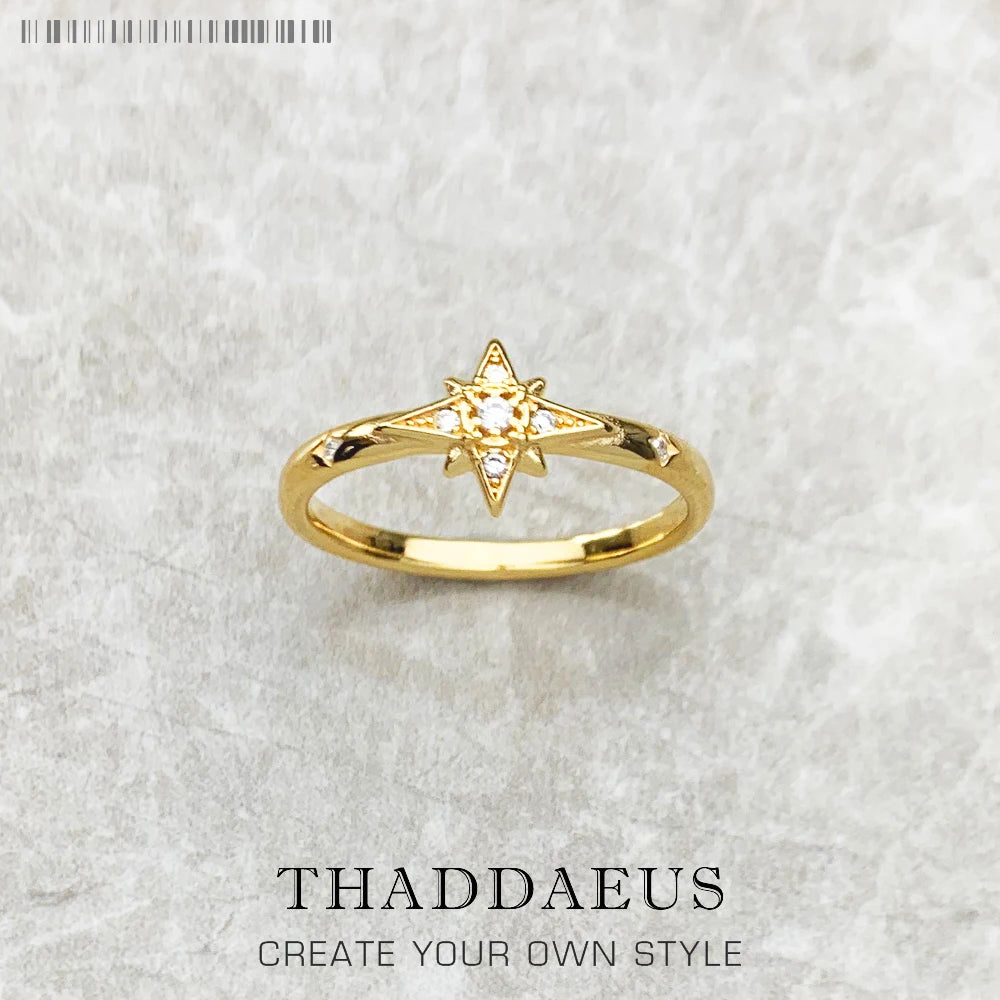 Fascinates Star Ring 925 Sterling Silver Glam Trendy Jewellery Women