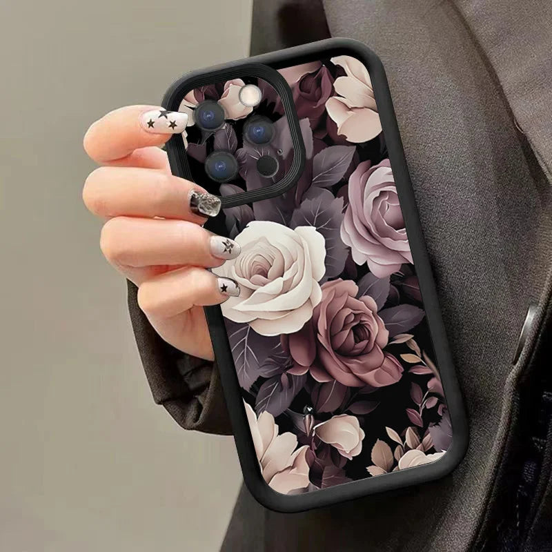 Floral Anti-Drop Case for Samsung A56 A55 A35 S25 S24 S23 S22 Ultra FE Plus