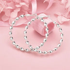 925 Sterling Silver Twist Earrings Women Charm Wedding Party Christmas Gift