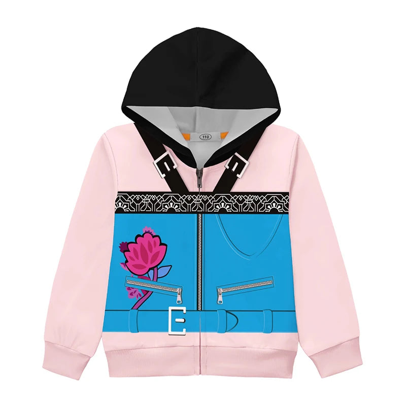 Kids Kpop Demon Hunter Hoodie and Pants Set Fashion Girls Casual Clothing