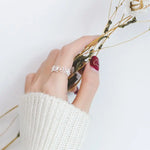 925 Sterling Silver Hollow Flower Adjustable Ring Engagement Ladies Vintage Luxury Jewellery