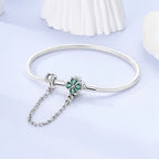 Original 925 Silver Bracelet Original Clover Heart Snake Chain Bracelets Fit Charms Beads Jewelry Gift Diy For Woman Wedding