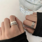 925 Sterling Silver Round Ball Geometry Stackable Rings For Women Wedding Elegant Designer Jewelry Ladies Accessories Jewellery