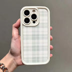 Retro Checkered Soft Case for Samsung Galaxy S25 S24 S23 S22 Ultra FE A55