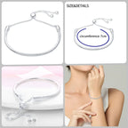 925 Silver 17-20CM Heart Pave Zirconia Original Bracelets Infinity Bracelet Fit DIY Charms Bead Birthday Jewelry Gifts Hot Sale