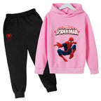Kids Spiderman Pullover & Sweatpants Set Boys Girls Warm Fashion Outfit