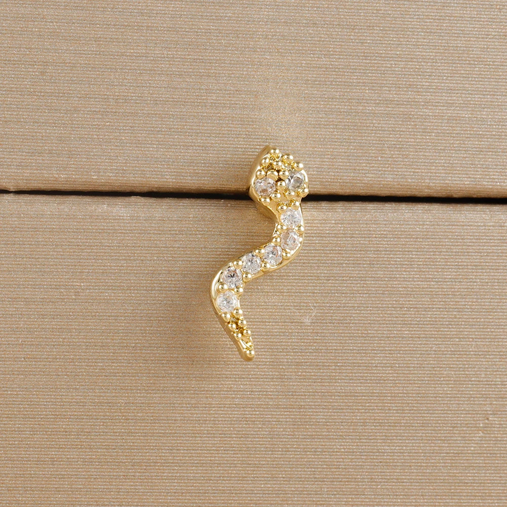1pc Cartilage Ear Piercing Stud Women Surgical Steel Flat Back
