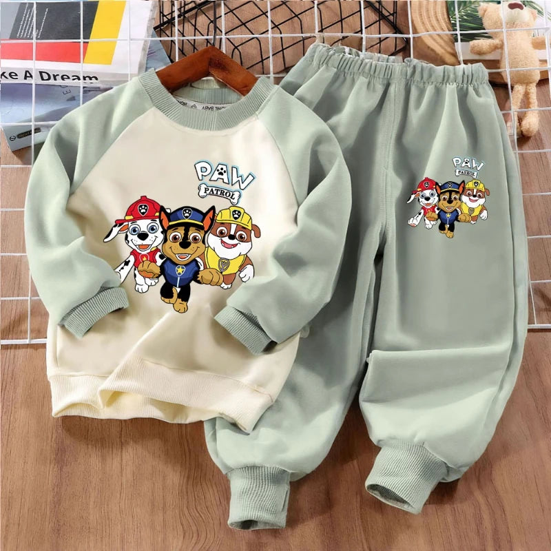 PAW Patrol Boys Spliced Sweatshirt and Trousers 2-Piece Set Sport Clothes
