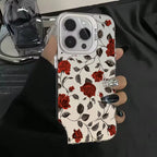 Retro Red Rose Matte Laser Case for Samsung Galaxy A15 A35 A55 S24