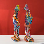 33cm High Horse Statue Graffiti Pop Art Modern Decor Living Room Office Bookcase