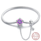 925 Sterling Silver Forever Love Peach Heart Bracelets Star Moon Airplane Earth Bracelets For Women Fit DIY Charms Party Jewelry