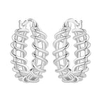 925 Sterling Silver Simple Versatile Hoop Earrings Fine Birthday Jewellery
