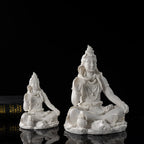 13cm Sandstone Shiva Statue Yoga Figurine Ornament Zen Meditation India Religion