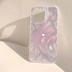 Simple Gradient Pink Heart Case for Samsung Galaxy S25 S24 S23 S22 Ultra FE