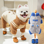 Back Closure Dog Jacket Stylish Winter Coat Warm Zip Up Puppy Outdoor Wear