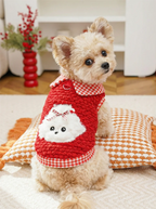 Fashion Pet Clothes Warm Fleece Dog Vest, Stylish Thick Plush Puppy Coat for Small Medium Dogs, Cute Cat Jacket Outfits