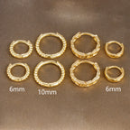 Fashion Zircon Link Chain Cross Hoop Earrings Stainless Steel