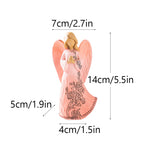 Resin Abstract Angel Figurines Pink White Statue Table Desktop Decoration Accessories