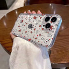 Cartoon Christmas Clear Case for iPhone 17 16 15 14 13 12 11 Pro Max XR SE2