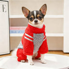 Back Closure Dog Jacket Stylish Winter Coat Warm Zip Up Puppy Outdoor Wear