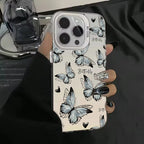 Black Butterfly Flowers IMD Case for Redmi Note 14 13 12 11 Pro