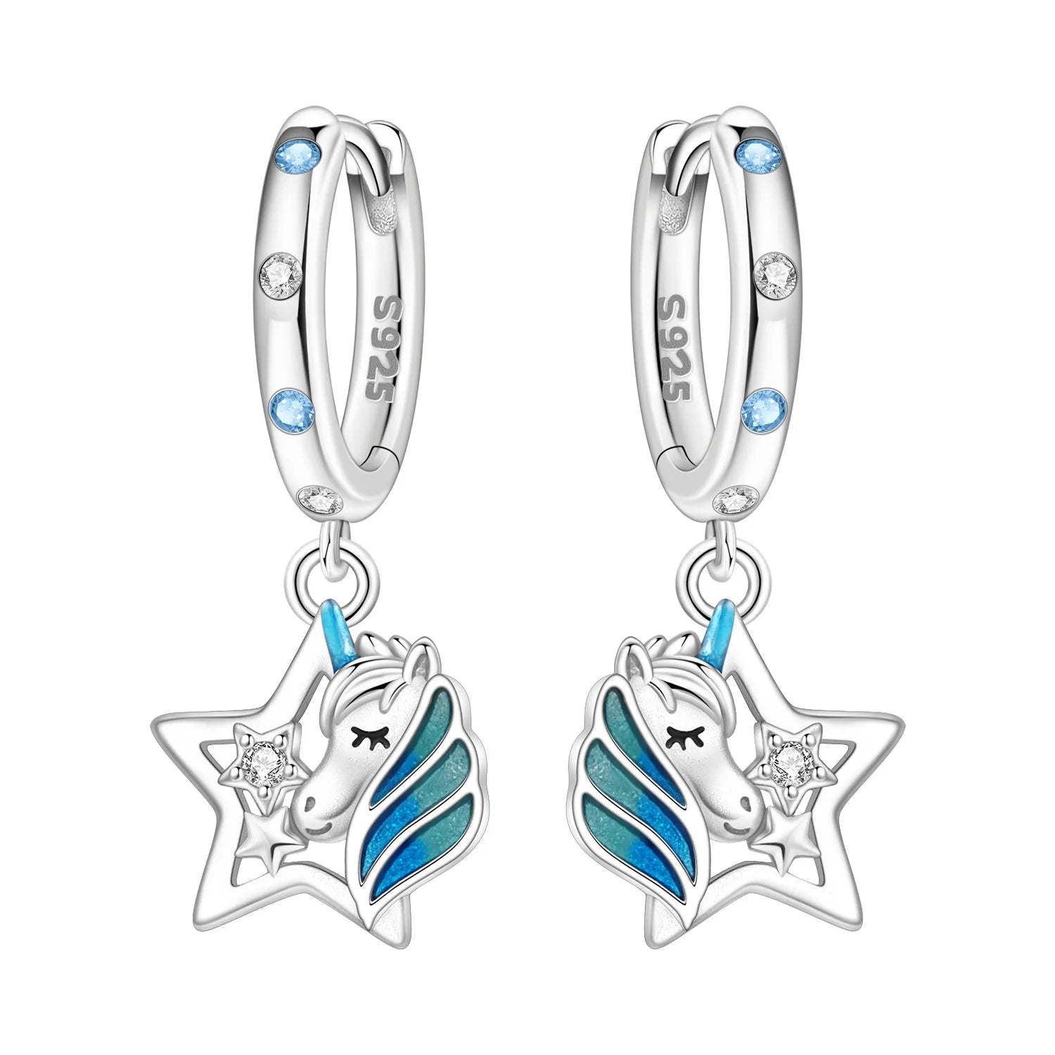 925 Sterling Silver Dreamcatcher Feather Ear Studs Hoop Earrings Jewellery Gift