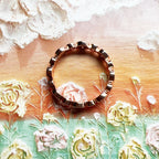 Round Circles Rose Gold Ring 925 Sterling Silver Spring Romantic Jewellery