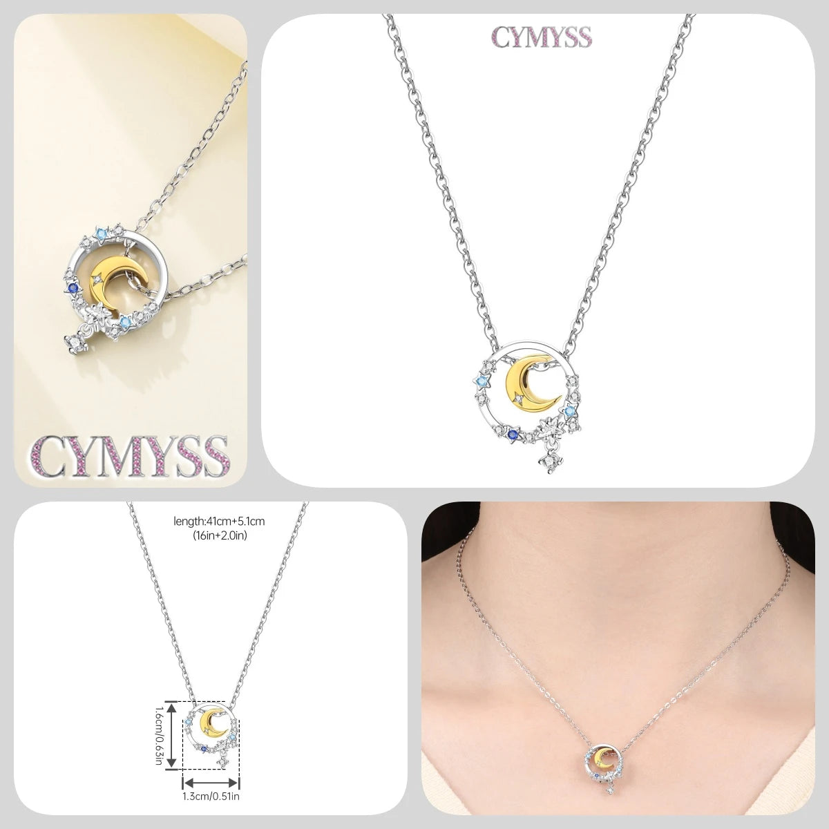 Original 925 Sterling Silver 18K Gold Heart Lock and Key Necklace Y-shaped Chain Necklace For Women Memorial Prayer Jewelry Gift