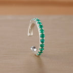 1PC Simple Metal Crystal Ear Cuff Non Piercing Fake Cartilage Clip
