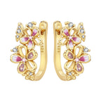 925 Sterling Silver Maple Leaf Drop Earrings Trendy Anniversary Jewellery
