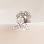 1PC Stainless Steel Star Moon Cartilage Piercing 18K Gold Plated