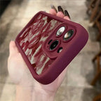 Moonlit Red Flower Case for iPhone 17 16 15 14 13 12 11 Pro Max Plus 17 Air
