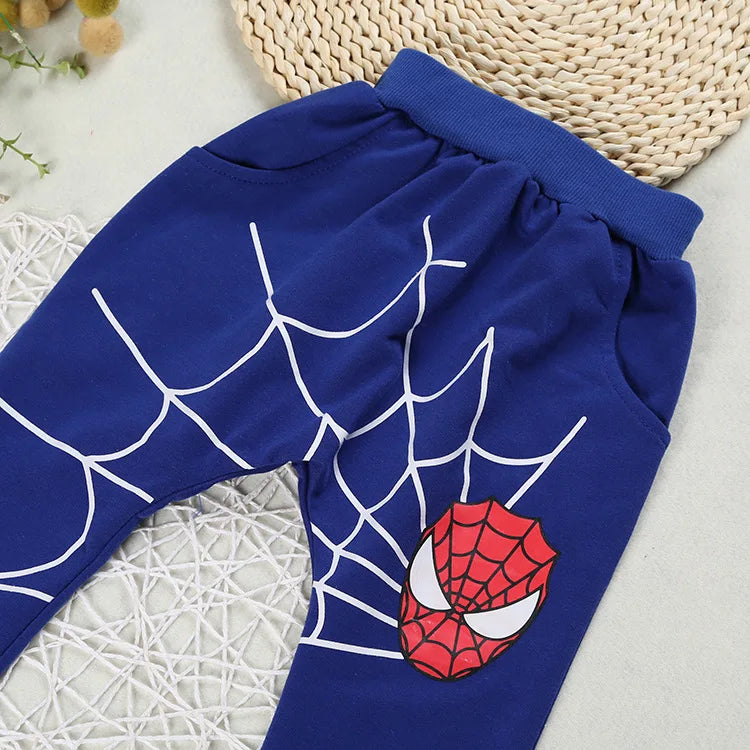 Kids Spiderman Costume Clothing Set Boys Spring Coat & Pants 2pc Clothes Suit