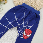 Kids Spiderman Costume Clothing Set Boys Spring Coat & Pants 2pc Clothes Suit
