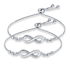 Bracelet Original 925 Silver Lucky Symbol Zircon Bracelet Luxury Jewelry For Woman Romantic Valentine's Day Jewelry Gifts