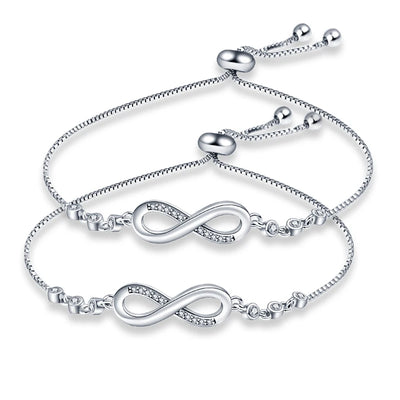 Bracelet Original 925 Silver Lucky Symbol Zircon Bracelet Luxury Jewelry For Woman Romantic Valentine's Day Jewelry Gifts