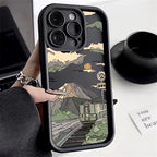 Landscape Mountain Train Case for iPhone 16 15 14 13 12 11 Pro Max XR 7 8