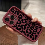 Fashion Black Leopard Case for iPhone 17 16 15 14 13 12 11 Pro Max 7 8 Plus