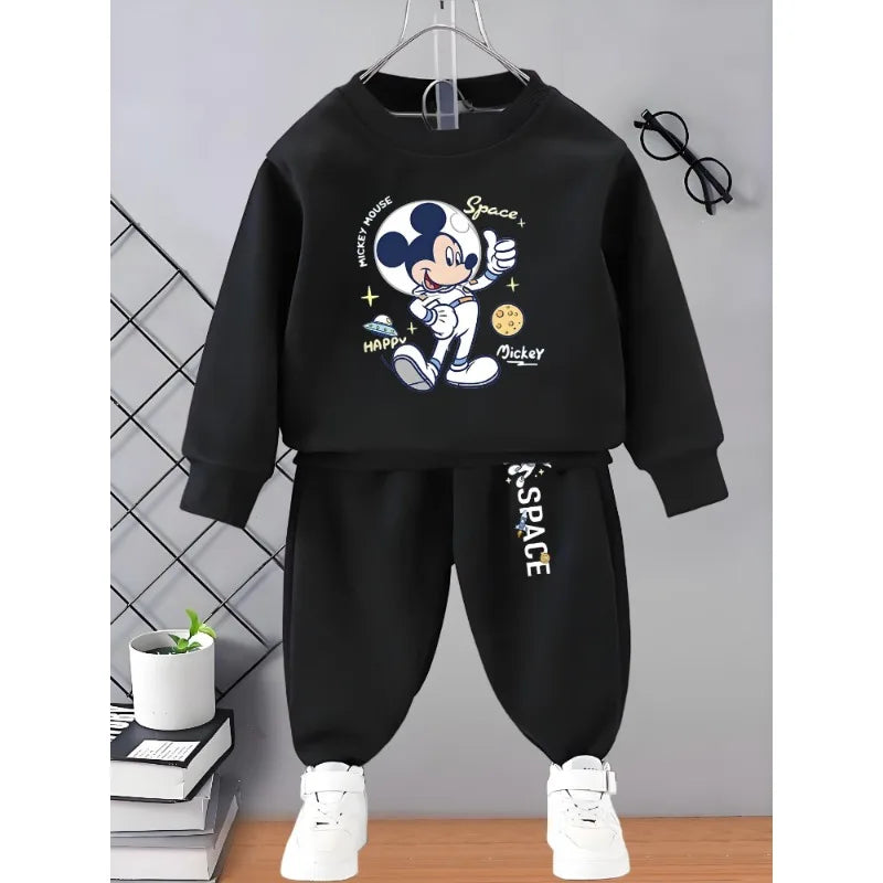Disney Boys Casual Sweatshirt and Joggers 2-Piece Set 0-8 Years Kids Tracksuit