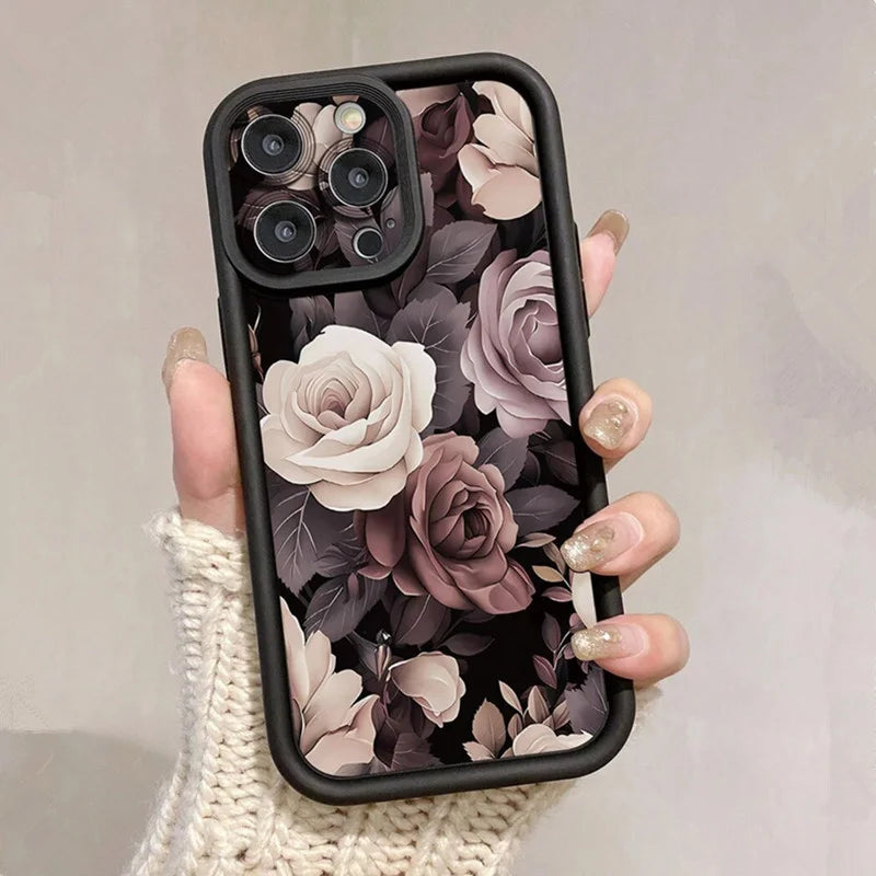 Floral Anti-Drop Case for Samsung A56 A55 A35 S25 S24 S23 S22 Ultra FE Plus