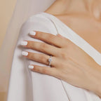 14k Gold Filled 2 Carat 8mm Round Moissanite Solitaire Ring GRA Certified