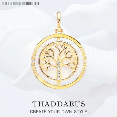 Life Tree Romantic Necklace Link Chain 925 Sterling Silver Love Jewellery