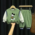 Disney Mickey Mouse Boys Autumn Clothing Set Sweatshirt and Joggers